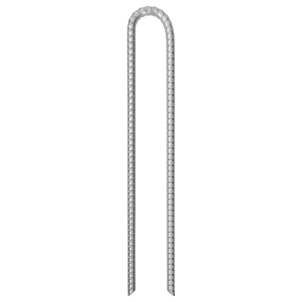 Picchetti Tenda 6pz a Forma di U 41,5 cm Ø12 mm Acciaio Zincato 4009349