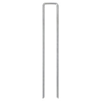 Picchetti da Terra a Forma di U 25pz 20x4 cm in Acciaio Zincato 4009361