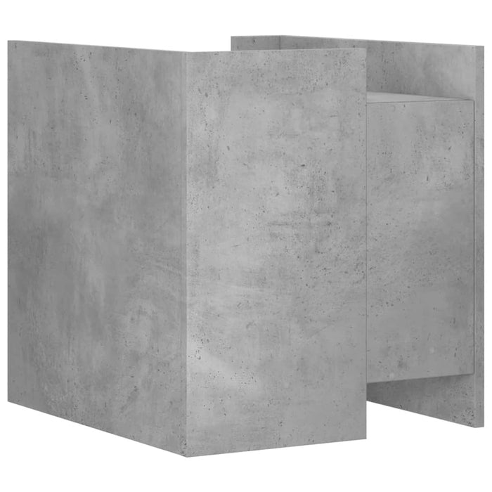 Comodino Grigio Cemento 45x50x50 cm in Truciolato 848279