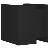 Comodino Nero 45x50x50 cm in Legno Multistrato 848284