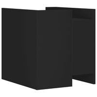 Comodino Nero 45x50x50 cm in Legno Multistrato 848291