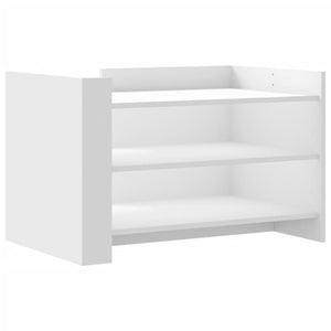 Tavolino da Salotto Bianco 80x50x50 cm in Legno Multistrato 848339