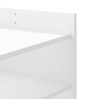 Tavolino da Salotto Bianco 80x50x50 cm in Legno Multistrato 848339