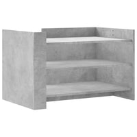 Tavolino Salotto Grigio Cemento 80x50x50 cm Legno Multistrato 848342