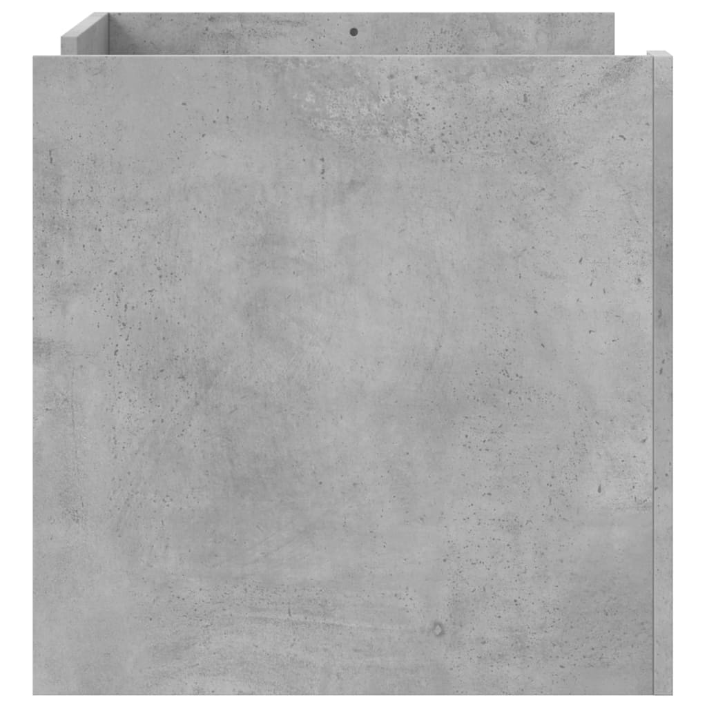 Tavolino Salotto Grigio Cemento 80x50x50 cm Legno Multistrato 848342