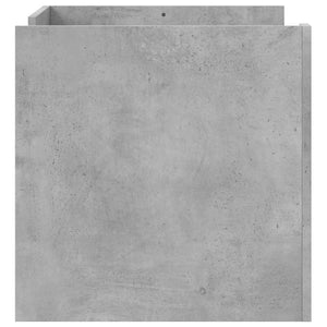 Tavolino Salotto Grigio Cemento 80x50x50 cm Legno Multistrato 848342