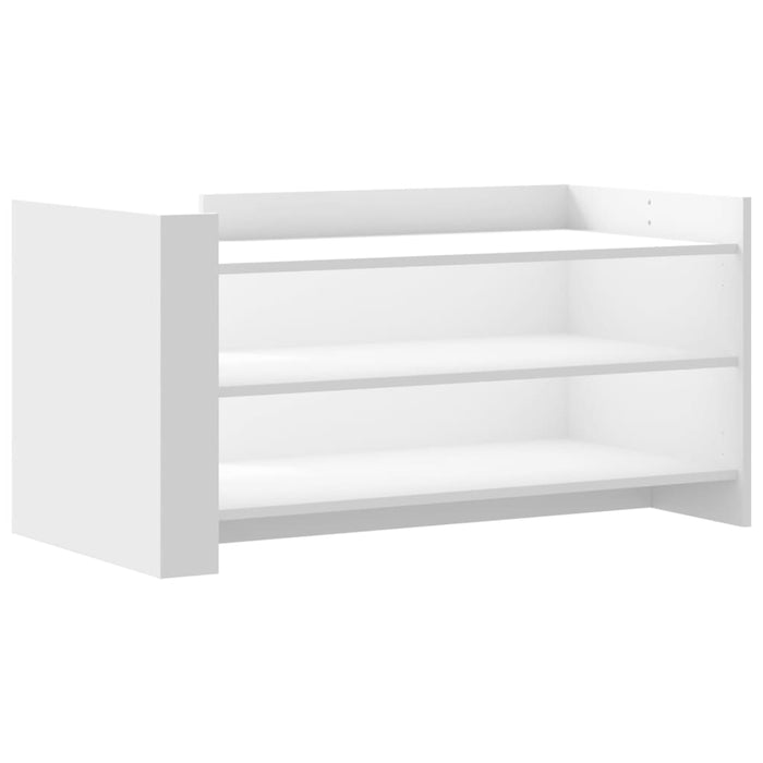 Tavolino da Salotto Bianco 100x50x50 cm in Legno Multistrato 848346