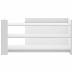 Tavolino da Salotto Bianco 100x50x50 cm in Legno Multistrato 848346