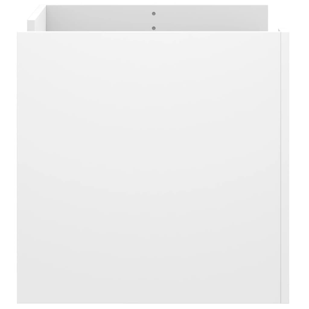 Tavolino da Salotto Bianco 80x50x50 cm in Legno Multistrato 848353