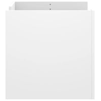 Tavolino da Salotto Bianco 80x50x50 cm in Legno Multistrato 848353