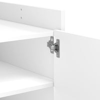 Tavolino da Salotto Bianco 80x50x50 cm in Legno Multistrato 848353