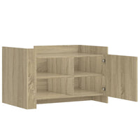 Tavolino da Salotto Rovere Sonoma 80x50x50 cm Legno Multistrato 848355