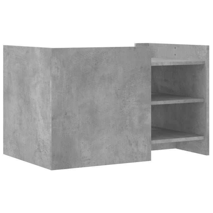 Tavolino Salotto Grigio Cemento 80x50x50 cm Legno Multistrato 848356