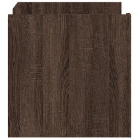 Tavolino da Salotto Rovere Marrone 80x50x50cm Legno Multistrato 848359