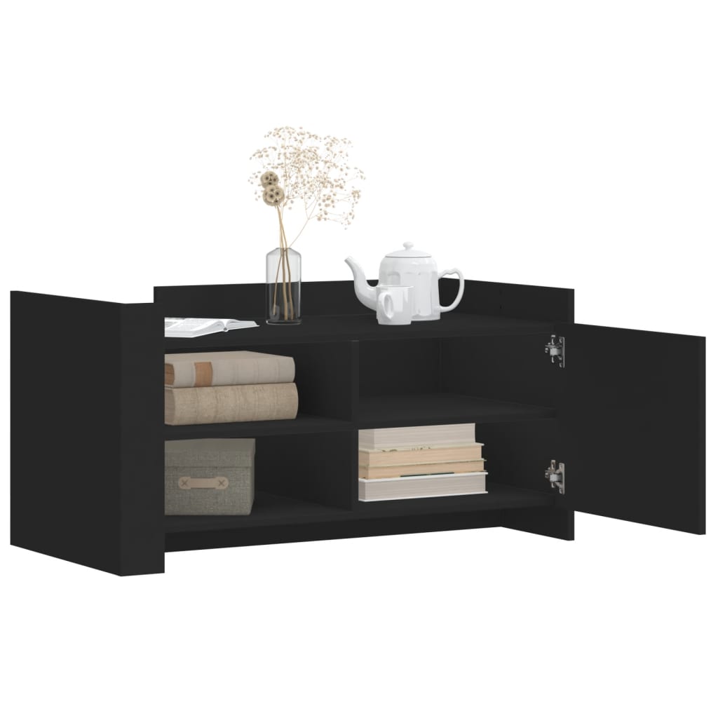 Tavolino da Salotto Nero 100x50x50 cm Legno Multistrato 848361