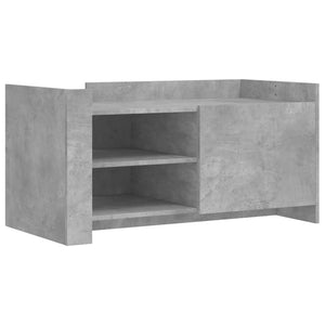 Tavolino Salotto Grigio Cemento 100x50x50 cm Legno Multistrato 848363