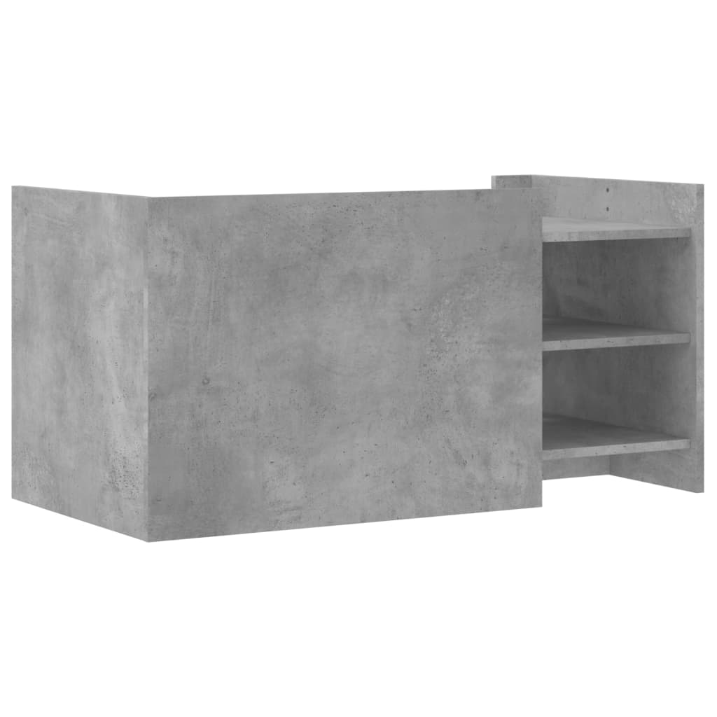 Tavolino Salotto Grigio Cemento 100x50x50 cm Legno Multistrato 848363