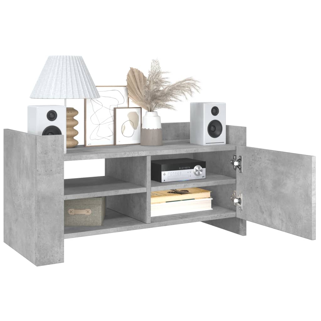 Mobile per TV Grigio Cemento 80x35x40 cm Legno Multistrato 848370