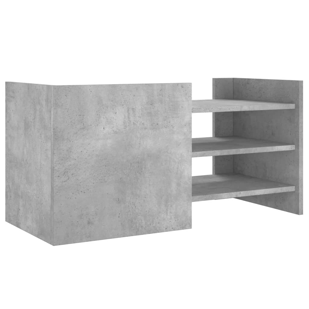 Mobile per TV Grigio Cemento 80x35x40 cm Legno Multistrato 848370