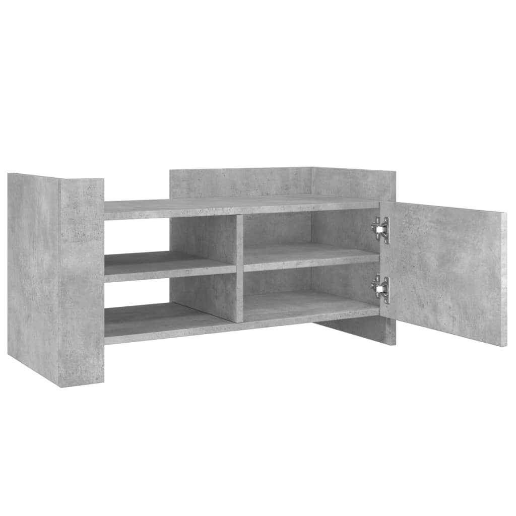 Mobile per TV Grigio Cemento 80x35x40 cm Legno Multistrato 848370