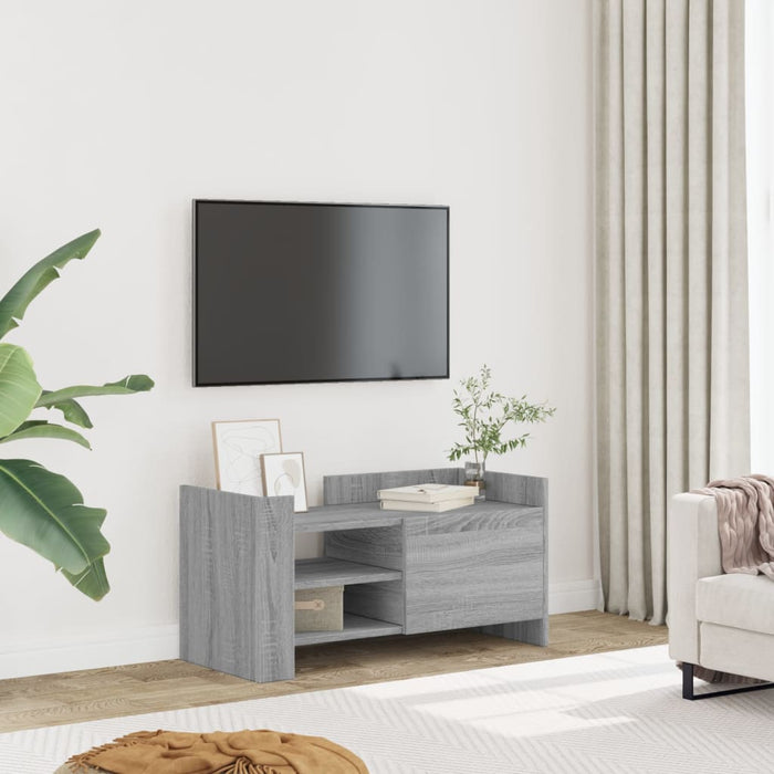 Mobile Porta TV Grigio Sonoma 80x35x40 cm in Legno Multistrato 848372