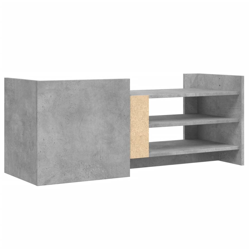 Mobile per TV Grigio Cemento 100x35x40 cm Legno Multistrato 848377