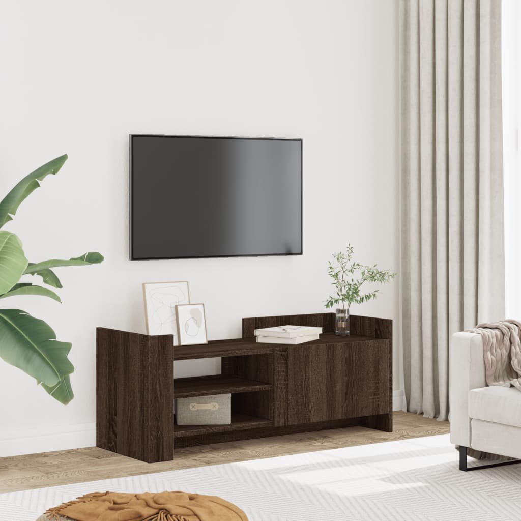 Mobile TV Rovere Marrone 100x35x40 cm in Legno Multistrato 848380