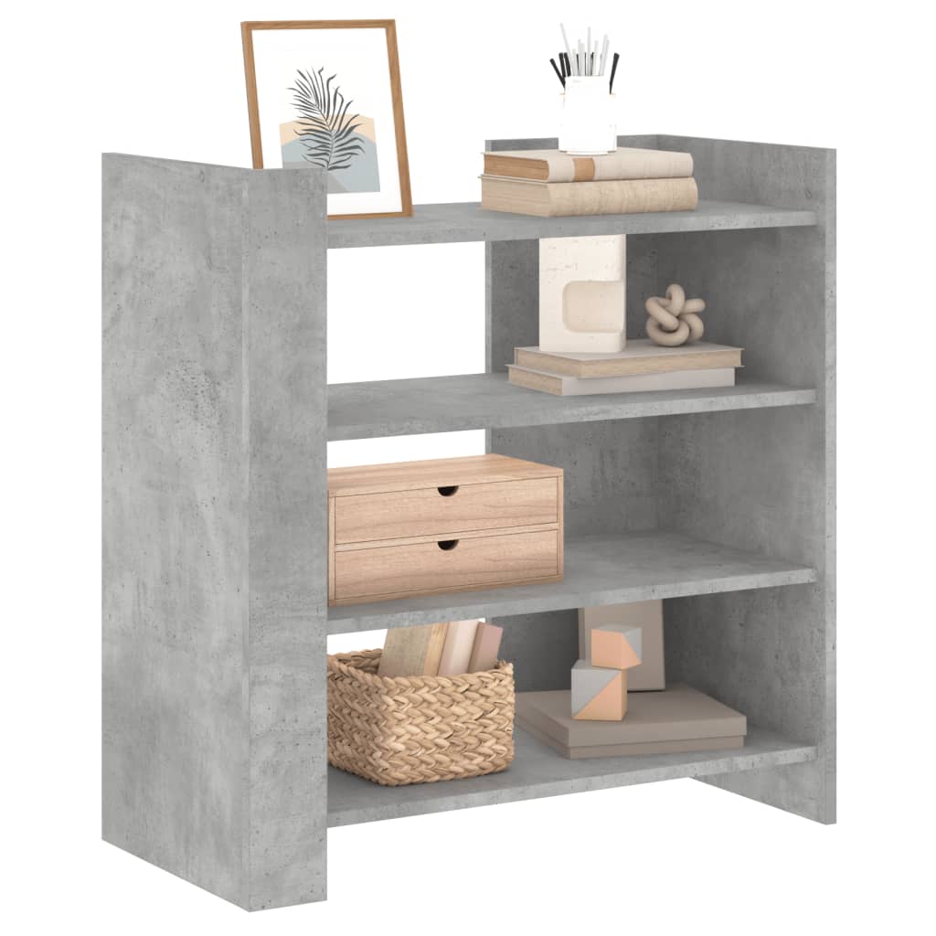 Credenza Grigio Cemento 73,5x35x75 cm in Legno Multistrato 848391