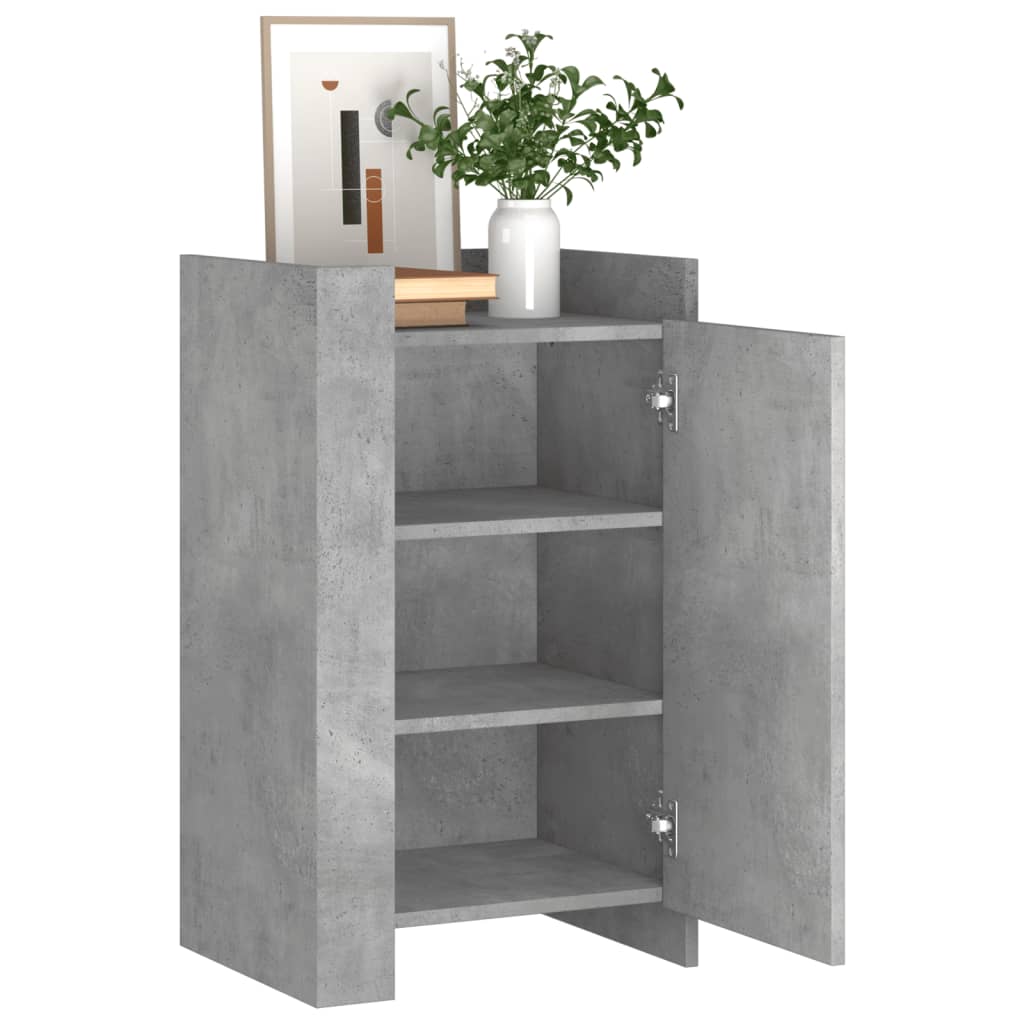 Credenza Grigio Cemento 45x35x75 cm in Legno Multistrato 848398