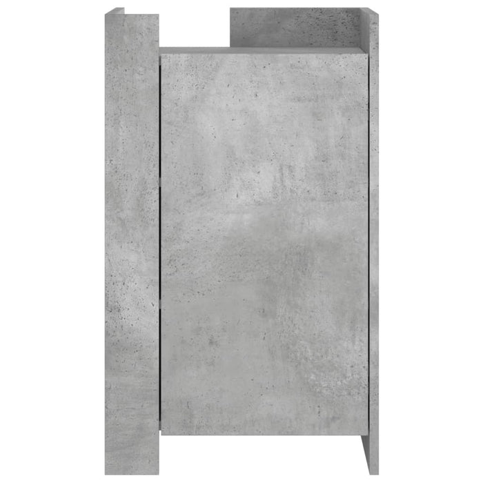 Credenza Grigio Cemento 45x35x75 cm in Legno Multistrato 848398