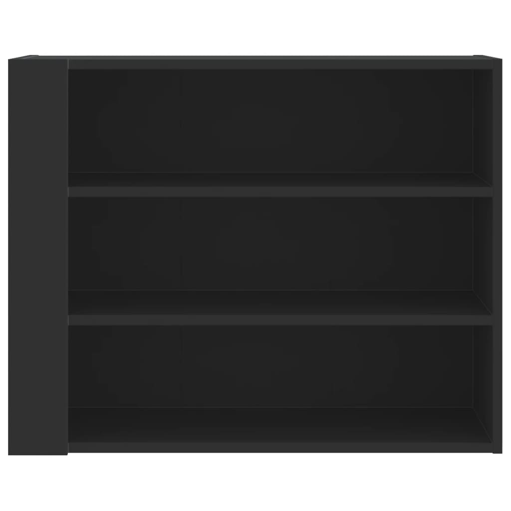 Armadietto a Muro Nero 75x35x60 cm in Truciolato 848417