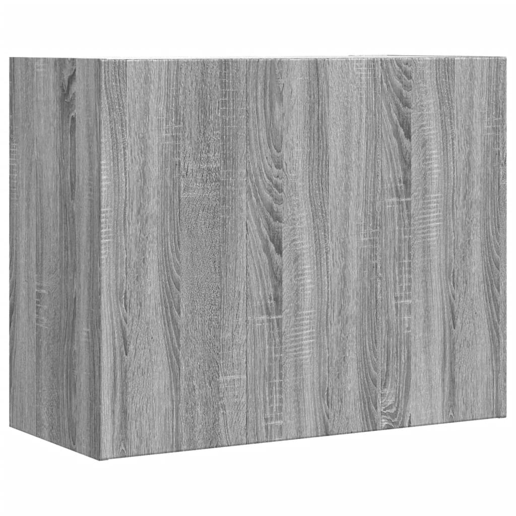 Armadietto a Muro Grigio Sonoma 75x35x60 cm in Truciolato 848421