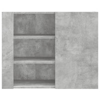 Armadietto a Muro Grigio Cemento 75x35x60 cm in Truciolato 848426