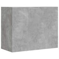 Armadietto a Muro Grigio Cemento 75x35x60 cm in Truciolato 848426