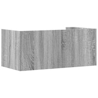 Mensola a Muro Grigio Sonoma 70,5x35x30,5 cm Legno Multistrato 848456