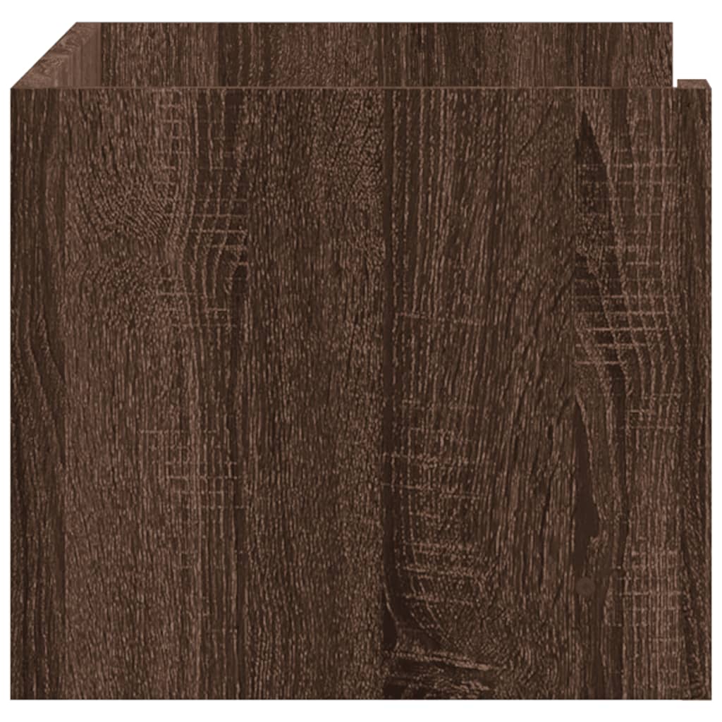 Mensola a Muro Rovere Marrone 70,5x35x30,5 cm Legno Multistrato 848457