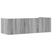 Mensola a Muro Grigio Sonoma 100x35x30,5 cm Legno Multistrato 848463