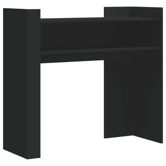 Tavolino Consolle Nero 100x35x90 cm in Legno Multistrato 848466