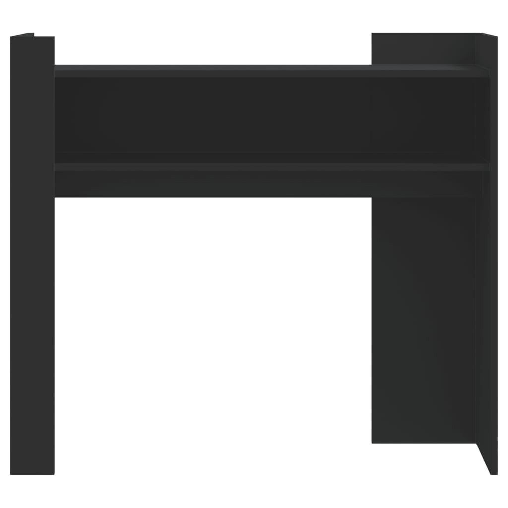 Tavolino Consolle Nero 100x35x90 cm in Legno Multistrato 848466