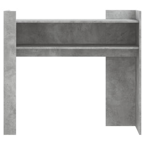 Tavolino Consolle Grigio Cemento 100x35x90 cm in Multistrato 848468