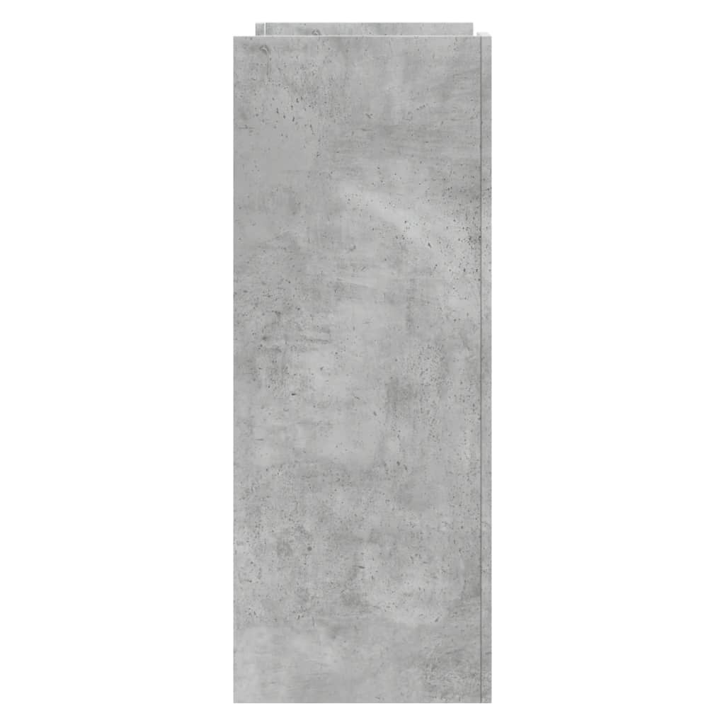 Tavolino Consolle Grigio Cemento 100x35x90 cm in Multistrato 848468