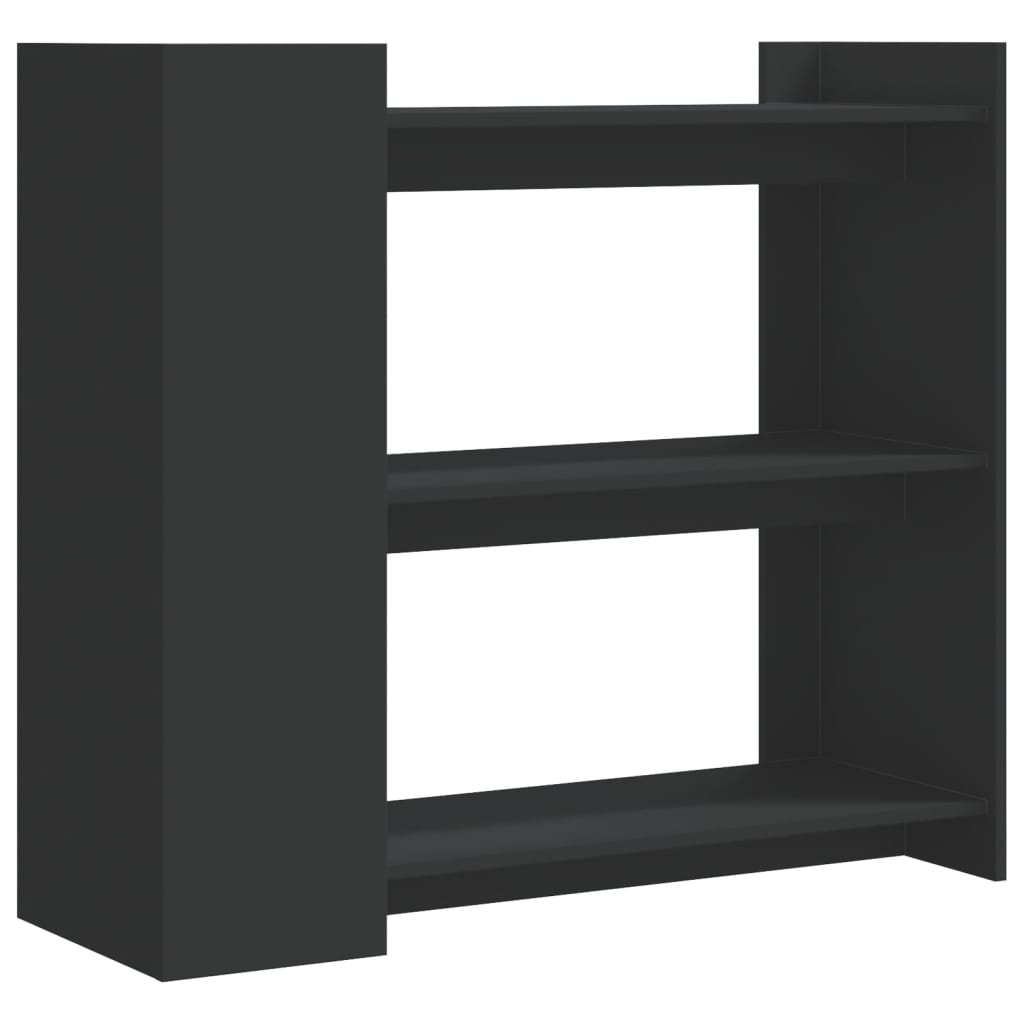 Tavolino Consolle Nero 100x35x90 cm in Legno Multistrato 848473