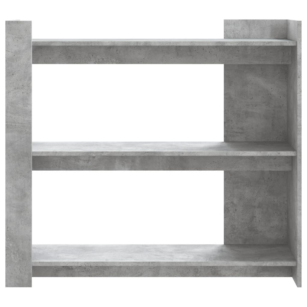 Tavolino Consolle Grigio Cemento 100x35x90 cm in Multistrato 848475