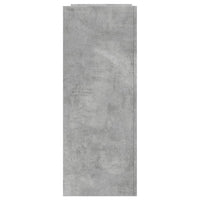 Tavolino Consolle Grigio Cemento 100x35x90 cm in Multistrato 848475