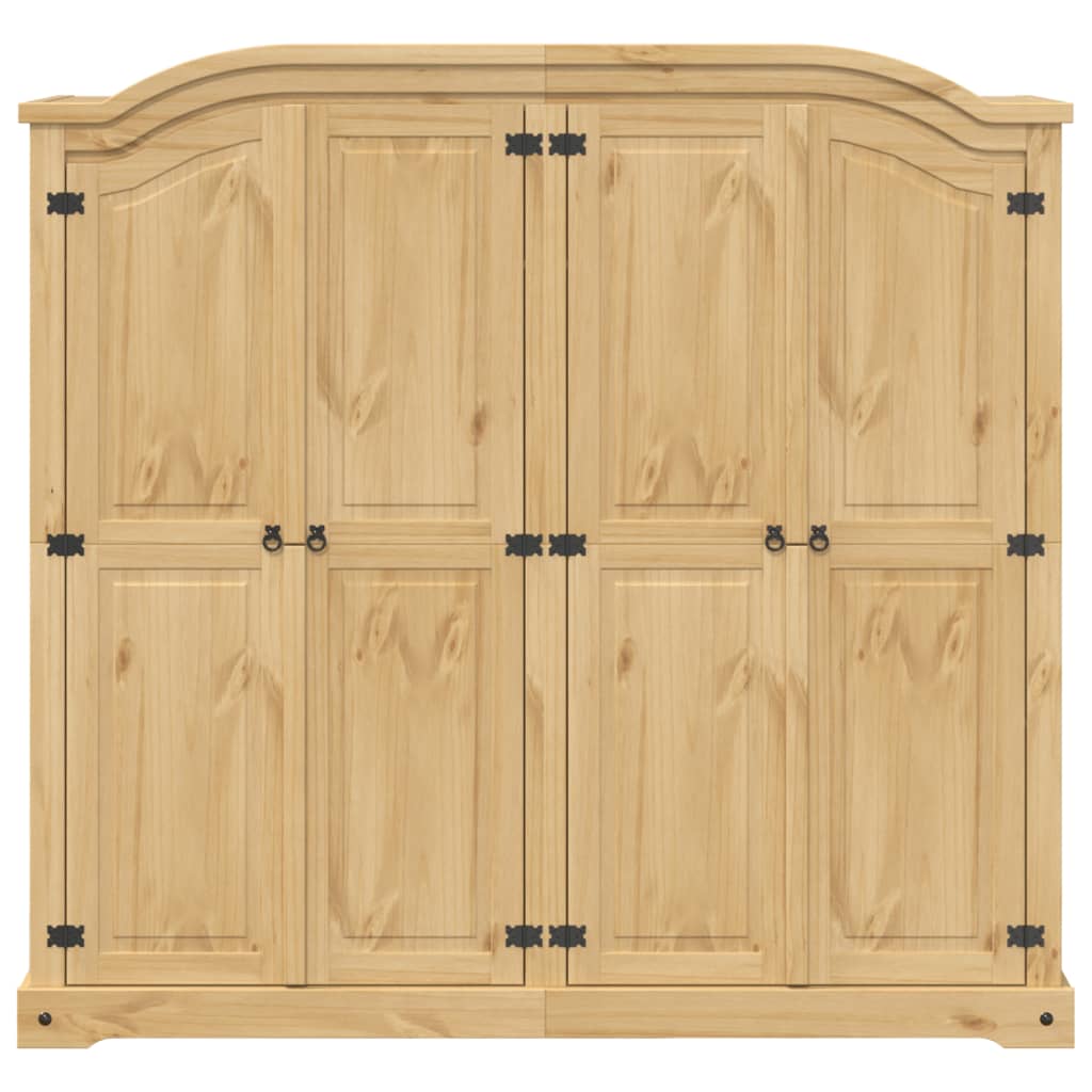 Armadio Corona 194x52x186 cm in Legno Massello di Pino 4012162