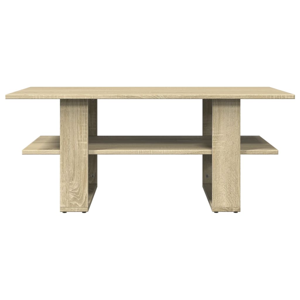 Tavolino da Salotto Rovere Sonoma 102x55x42cm Legno Multistrato 823264