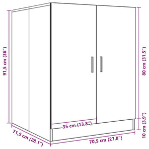 Mobile per Lavatrice Rovere Sonoma 70,5x71,5x91,5 cm 849649