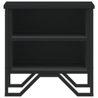 Comodino Nero 40x30x40 cm in Legno Multistrato 848494