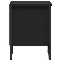 Comodino Nero 40x30x40 cm in Legno Multistrato 848494