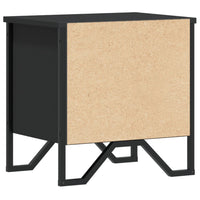 Comodino Nero 40x30x40 cm in Legno Multistrato 848494